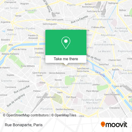 Rue Bonaparte map