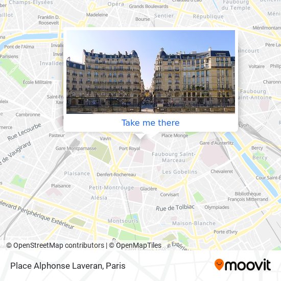 Mapa Place Alphonse Laveran