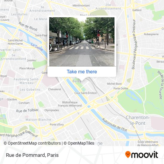 Mapa Rue de Pommard