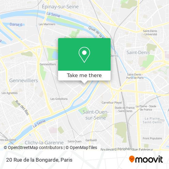 Mapa 20 Rue de la Bongarde