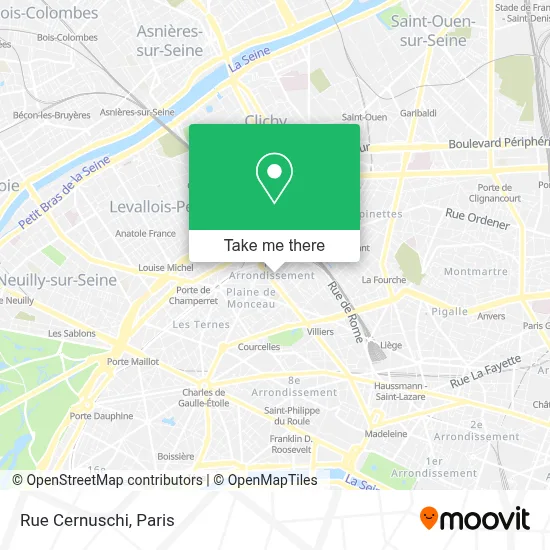 Mapa Rue Cernuschi