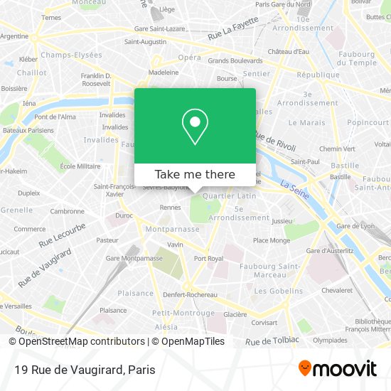 Mapa 19 Rue de Vaugirard