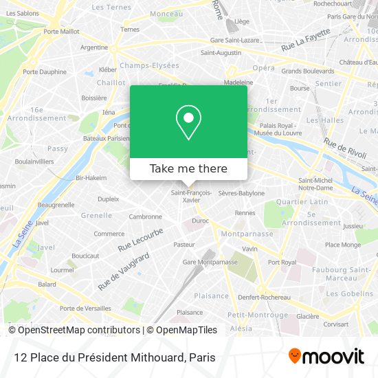 12 Place du Président Mithouard map