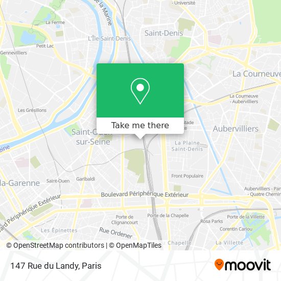 147 Rue du Landy map