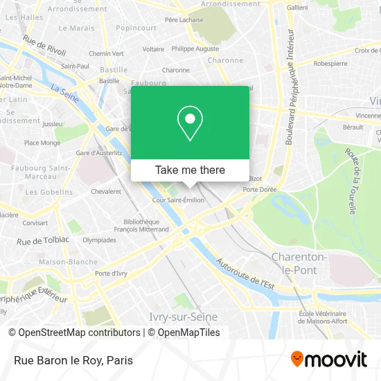 Rue Baron le Roy map