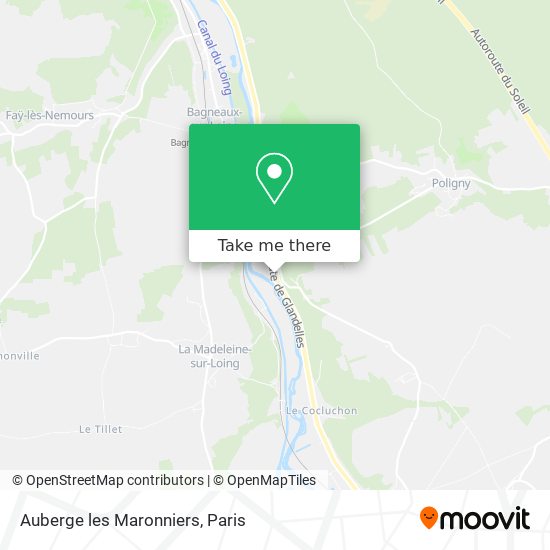 Auberge les Maronniers map