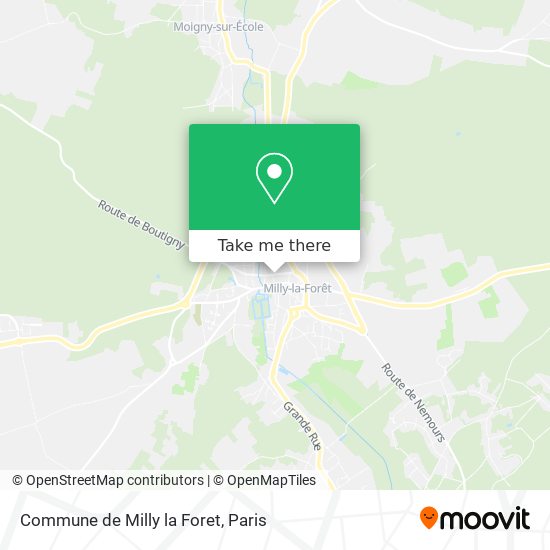Commune de Milly la Foret map