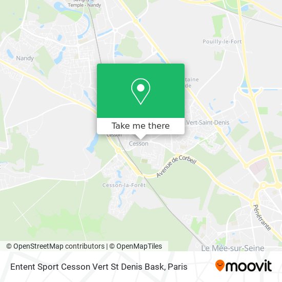 Mapa Entent Sport Cesson Vert St Denis Bask