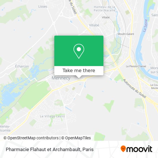 Mapa Pharmacie Flahaut et Archambault
