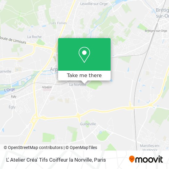 Mapa L' Atelier Créa' Tifs Coiffeur la Norville
