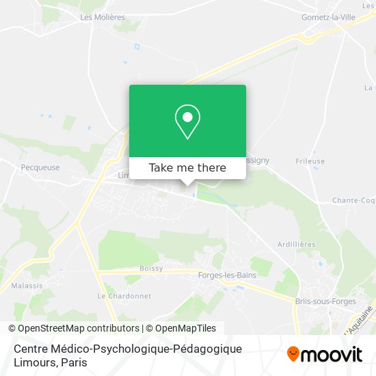 Mapa Centre Médico-Psychologique-Pédagogique Limours