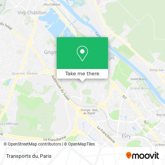 Mapa Transports du