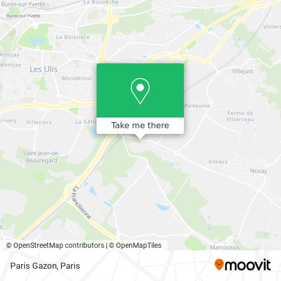 Mapa Paris Gazon