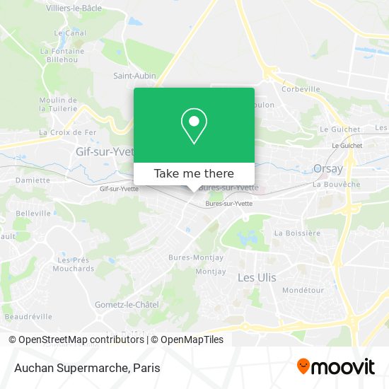 Auchan Supermarche map