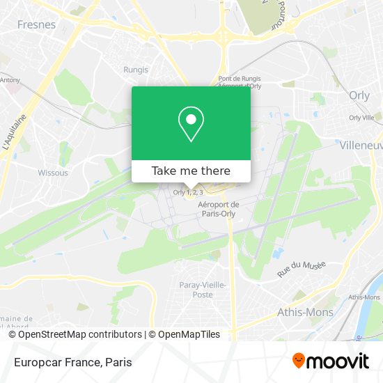 Mapa Europcar France