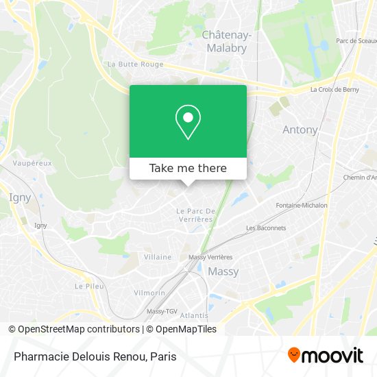 Mapa Pharmacie Delouis Renou