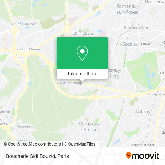 Boucherie Sidi Bouzid map