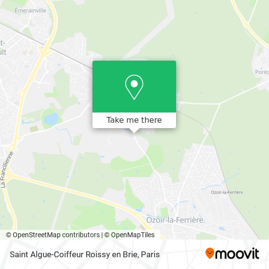 Mapa Saint Algue-Coiffeur Roissy en Brie