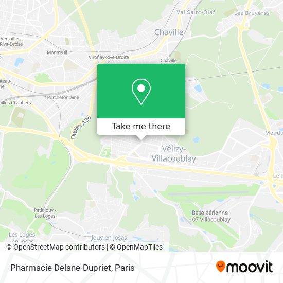 Mapa Pharmacie Delane-Dupriet