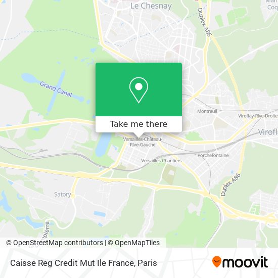 Caisse Reg Credit Mut Ile France map