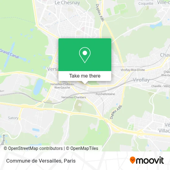 Commune de Versailles map