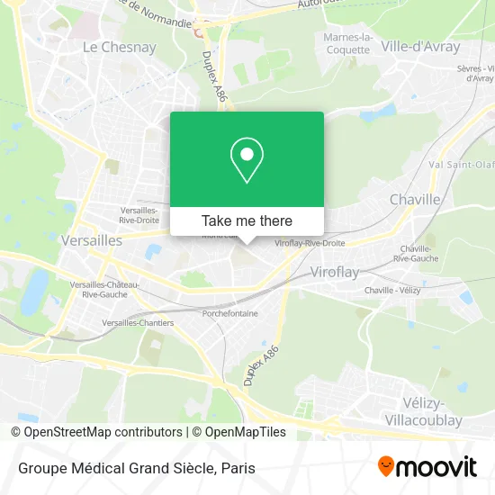 Mapa Groupe Médical Grand Siècle