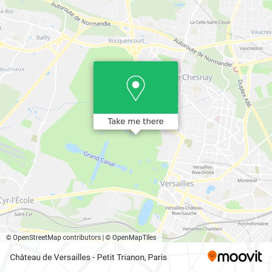 Mapa Château de Versailles - Petit Trianon