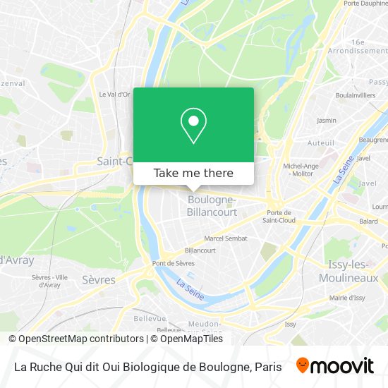 Mapa La Ruche Qui dit Oui Biologique de Boulogne