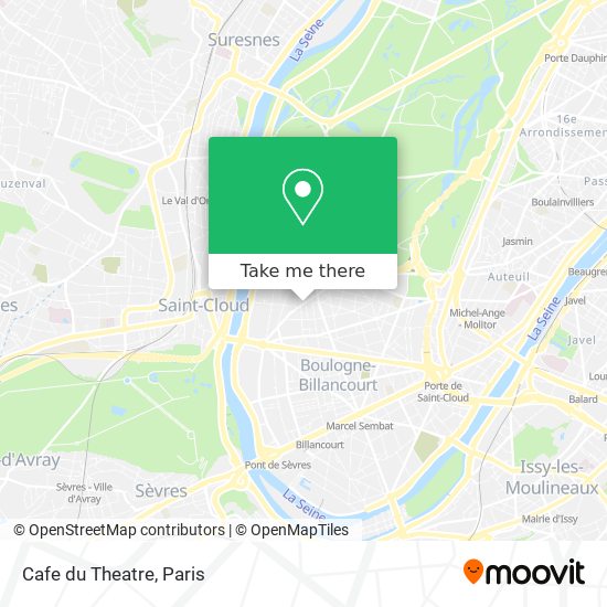 Mapa Cafe du Theatre