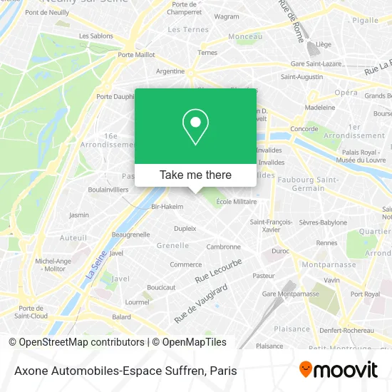 Axone Automobiles-Espace Suffren map