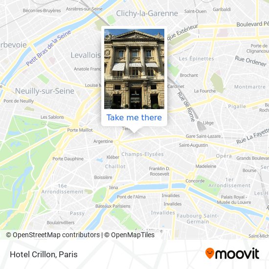 Hotel Crillon map