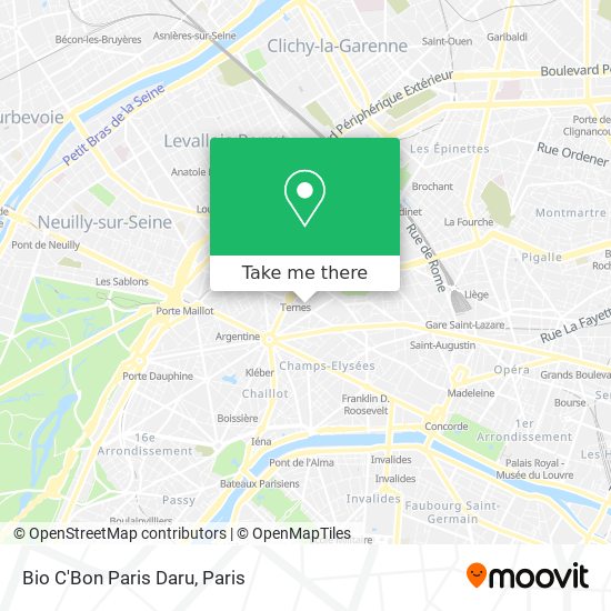 Bio C'Bon Paris Daru map