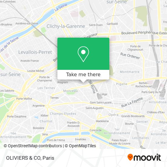 OLIVIERS & CO map