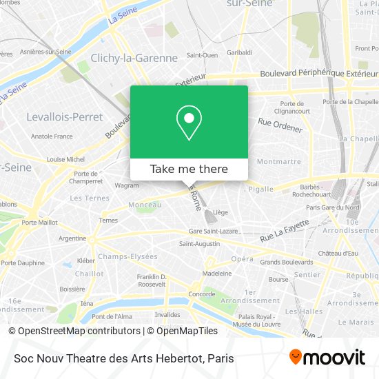 Soc Nouv Theatre des Arts Hebertot map
