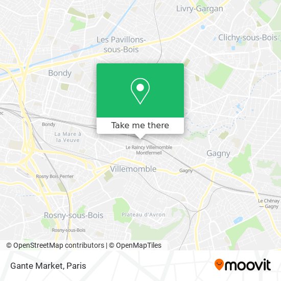 Mapa Gante Market