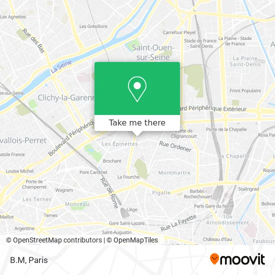 B.M map