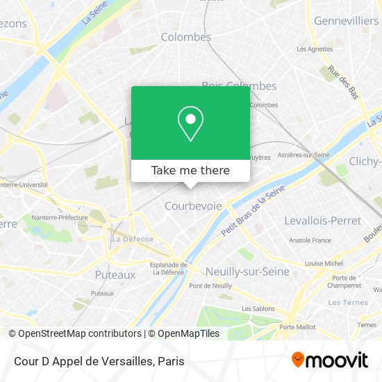 Cour D Appel de Versailles map