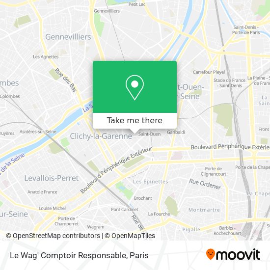 Le Wag' Comptoir Responsable map