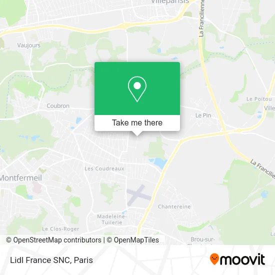 Lidl France SNC map