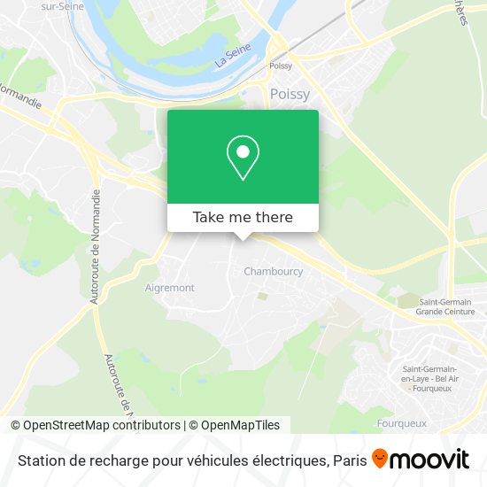 Station de recharge pour véhicules électriques map