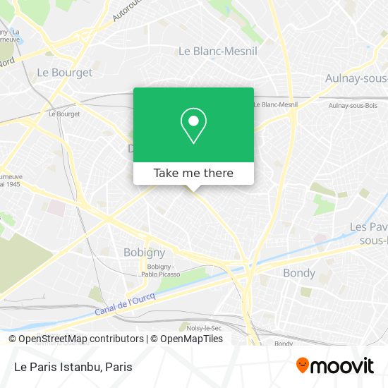 Mapa Le Paris Istanbu