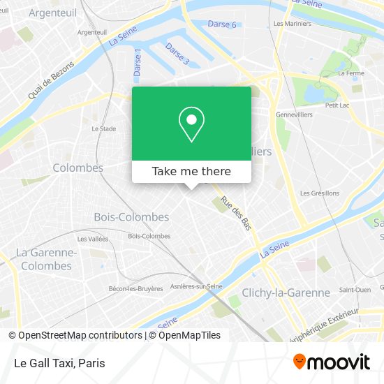 Le Gall Taxi map