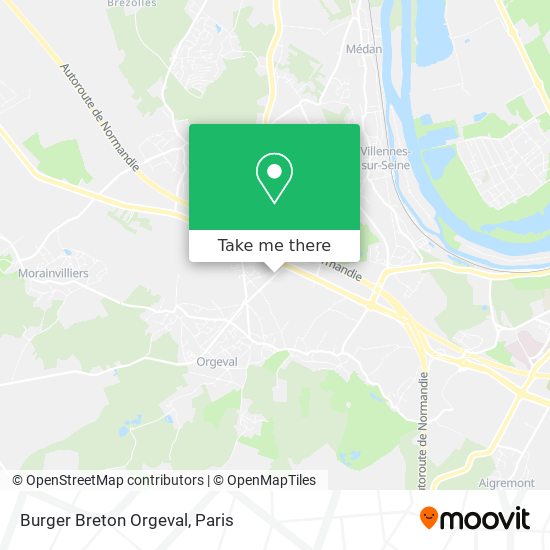 Mapa Burger Breton Orgeval