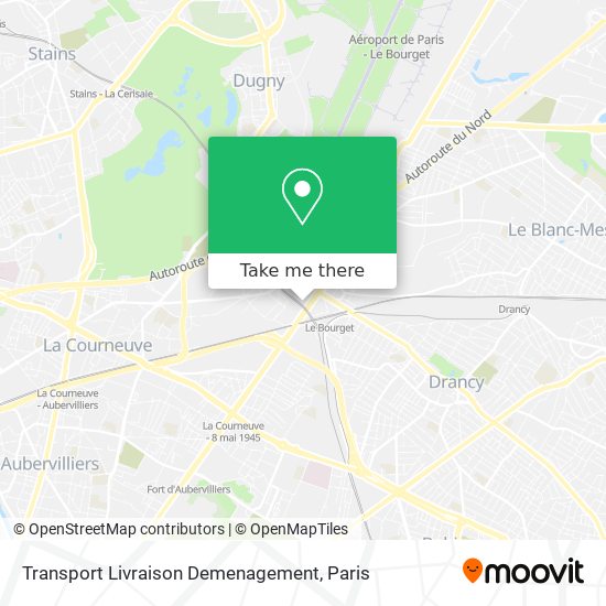Transport Livraison Demenagement map