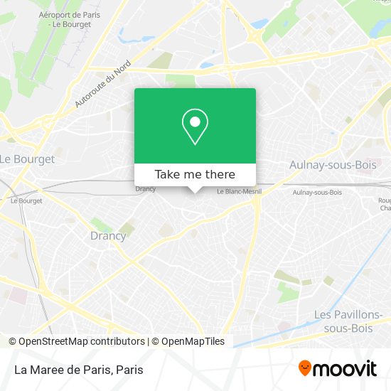Mapa La Maree de Paris