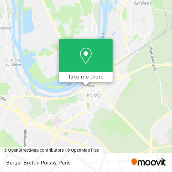 Burger Breton Poissy map