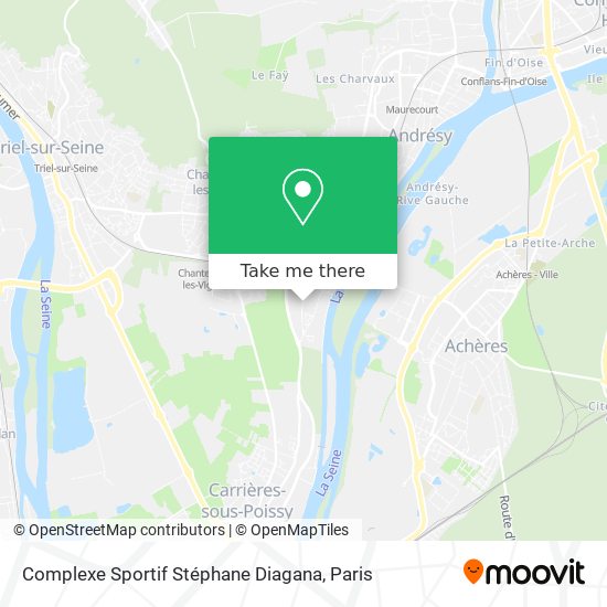 Mapa Complexe Sportif Stéphane Diagana