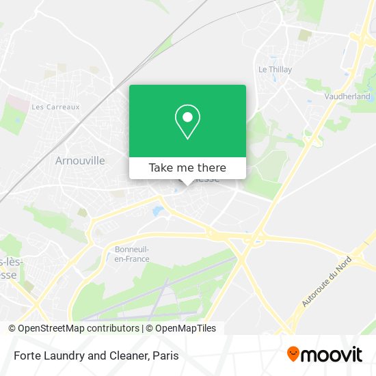 Forte Laundry and Cleaner map