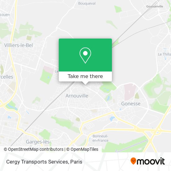 Cergy Transports Services map