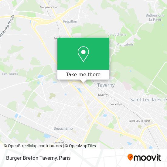 Burger Breton Taverny map